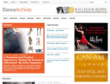 Tablet Screenshot of dancearchives.net